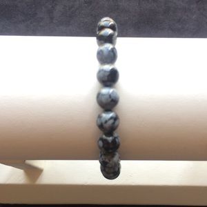 Snowflake Obsidian Power Bracelet